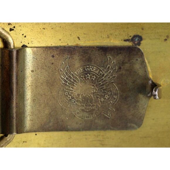 The Great American BLACK GENUINE LEATHER 1 3/8"Wd CASUAL DRESS BELT Sz 36 (F59 - Picture 7 of 9